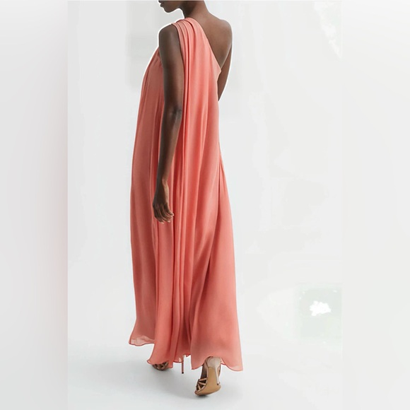 NWT REISS Charly One Shoulder Maxi Dress - Size 4 - MSRP $390 - Picture 5 of 10